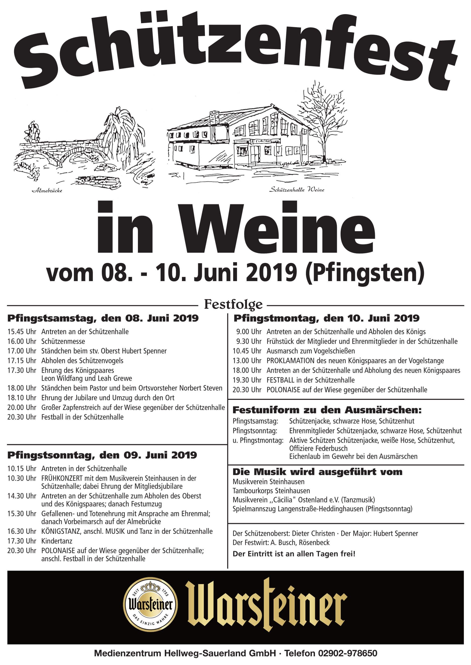 Plakat - Schützenfest 2019